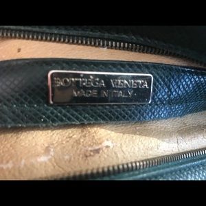 BOTTEGA VENETA dark green purse